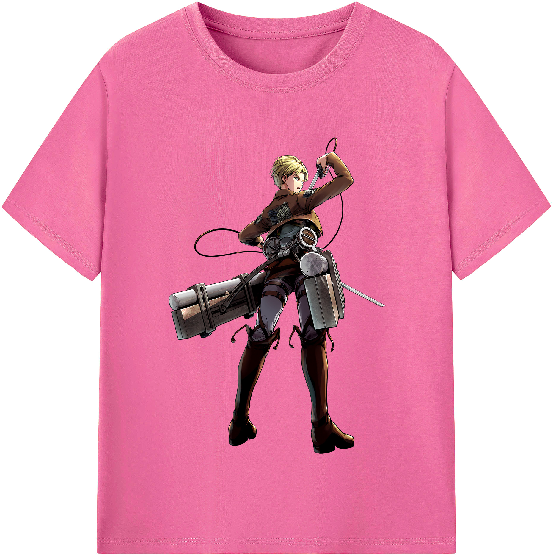 （画像用） 進撃の巨人 Attack on Titan レディースカジュアルプリントTシャツ（綿100％）